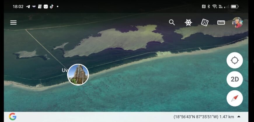 Frente al Mar terreno en la Costa Maya