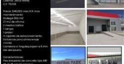TI-139 RENTA BODEGA CARRETERA AEROPUERTO, EL MARQUES