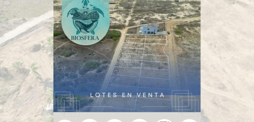 Lotes a sólo 70 metros de la Playa/ Residencial Biósfera