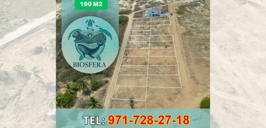 Lotes a sólo 70 metros de la Playa/ Residencial Biósfera