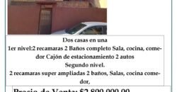 SE VENDE 2 CASAS EN UNA EN TOLUCA, MEX.