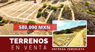 Lotes a 15 min de Playa Puertecito y Playa Agua Blanca/ Fraccionamiento Guanacastle