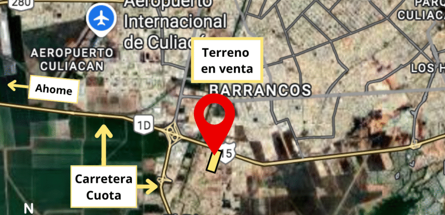 «Terreno Industrial de 9,421 m² en Culiacán Sur con Oficinas, Bodegas y Frente a Carretera – Ideal para CEDIS o Proyectos Logísticos»