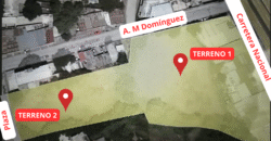 SE VENDEN DOS TERRENOS COMERCIALES CONTIGUOS -Frente a Carretera Nacional –