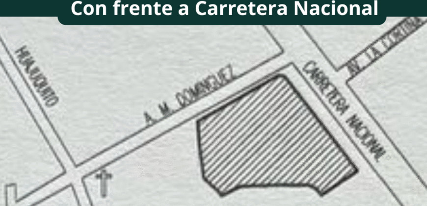 SE VENDEN DOS TERRENOS COMERCIALES CONTIGUOS -Frente a Carretera Nacional –