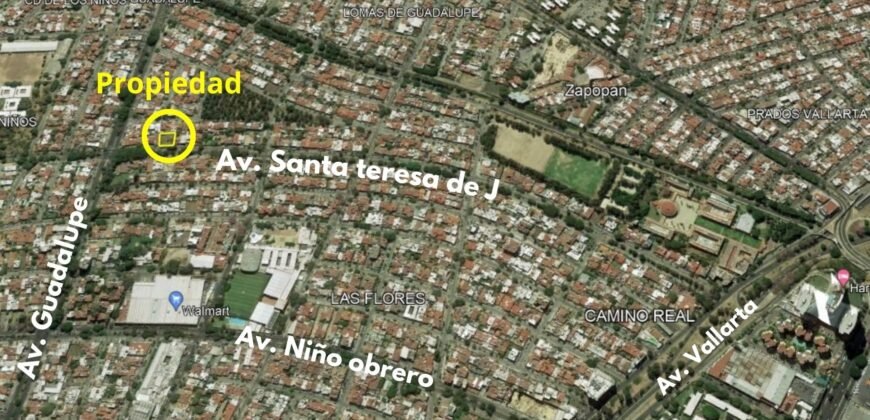Se vende Terreno Premium 300 m2 único en zona Chapalita