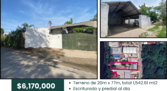 Terreno amplio con palapa y casa/oficina en venta, 1,542.61 mt2!! 🚨 Gran oportunidad!!!, Carr. 20 de Nov. S/N Sabina, Vhsa, Tab. 🏠 $6,170,000