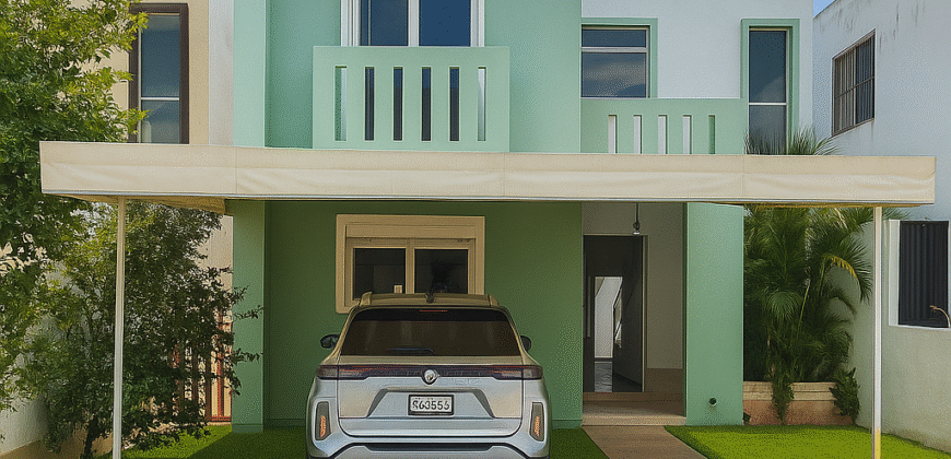 Casa en venta en Gran San Pedro Cholul con terraza y jardín amplio