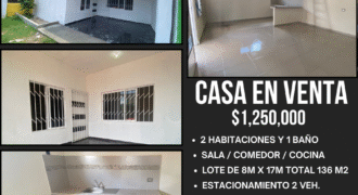 Casa en venta de 90 m2 de construcción!! en Calle Framboyan s/n, Co. Gaviotas Sur, Villahermosa, Tab. ¡La oportunidad que estabas esperando dentro de la ciudad! por $1,250,000