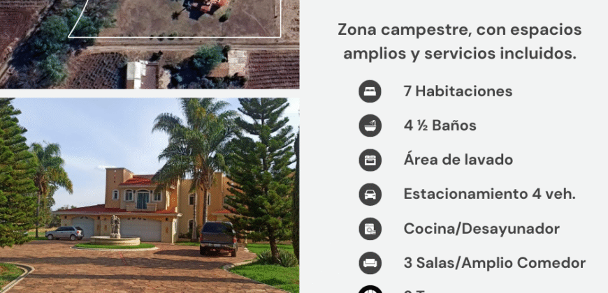 CASA CAMPESTRE EN VENTA ALTOS DE JALISCO