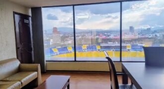 OFICINA AMUEBLADA CON VISTA HACIA ESTADIO AZUL