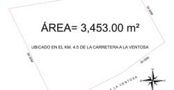 Terreno en venta en Bahía La Ventosa, Salina Cruz, Oaxaca – 3,453 m² a pie de carretera