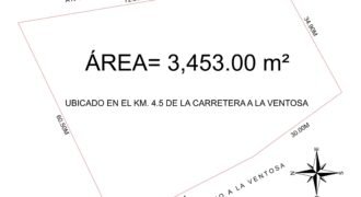 Terreno en venta en Bahía La Ventosa, Salina Cruz, Oaxaca – 3,453 m² a pie de carretera