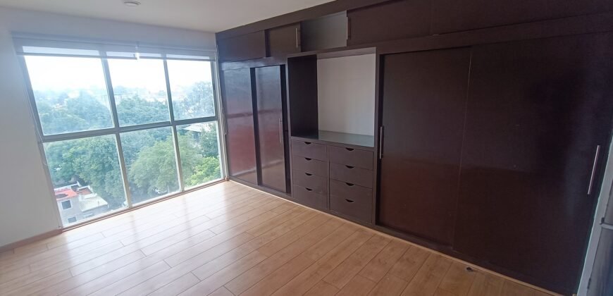 Bonito departamento de 82 m. tipo Loft, 7o. piso, exterior, moderno, dos recamaras, dos baños, dos lugares, Col. Pedro Maria Anaya, Benito Juárez, CDMX
