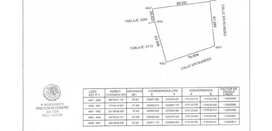 Terreno a 15 minutos de Mérida y 33 minutos de la playa