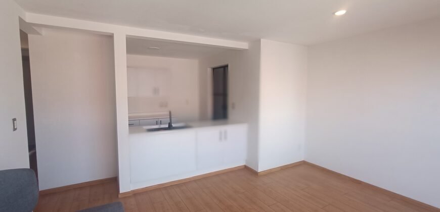 Bonito departamento de 82 m. tipo Loft, 7o. piso, exterior, moderno, dos recamaras, dos baños, dos lugares, Col. Pedro Maria Anaya, Benito Juárez, CDMX