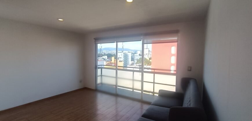 Bonito departamento de 82 m. tipo Loft, 7o. piso, exterior, moderno, dos recamaras, dos baños, dos lugares, Col. Pedro Maria Anaya, Benito Juárez, CDMX