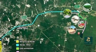 Terreno a 15 minutos de Mérida y 33 minutos de la playa