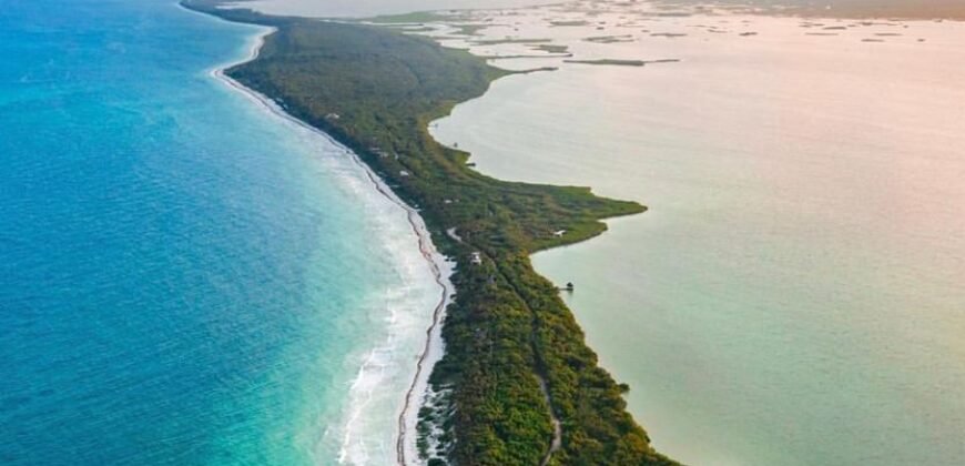 Terreno Frente al Mar y Laguna en la Reserva de Sian Ka’an – 2,180 m² Escriturado
