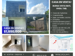 Casa en venta!! 🚨 Gran oportunidad!!!, Carr. Buenavista Km 5, a un lado de Estrellas de Buena Vista y 10 minutos de Periférico!! Buena Vista km 5, Vhsa. 🏠💲 *1,850,000