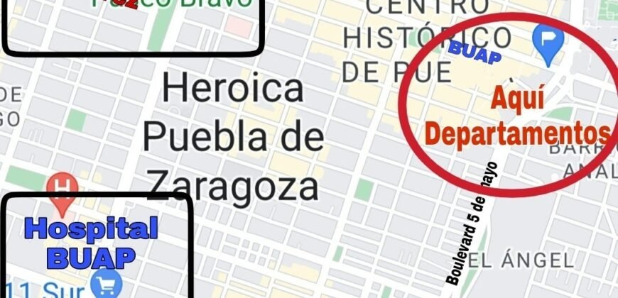 «DEPARTAMENTO EN CENTRO HISTORICO PUEBLA EN RACCIONAMIENTO PRIVADO»