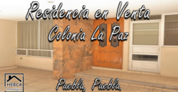 Excelente residencia en venta en Colonia La Paz, en el corazón de Puebla Capital!