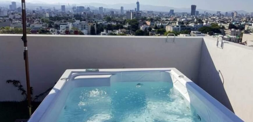 Depa en Narvarte con alberca, gym y espacios para disfrutar diario