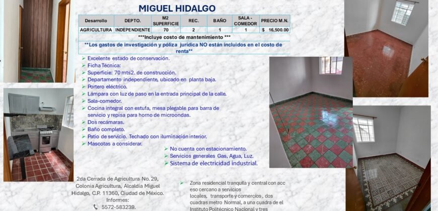 HERMOSO DEPARTAMENTO INDEPENDIENTE