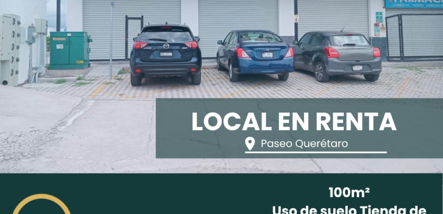 LOCAL EN RENTA EN PASEO QUERÉTARO, PLAZA SAN JOAQUÍN